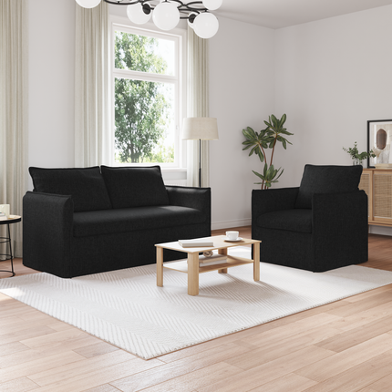 Soffset 2 st Svart Tyg