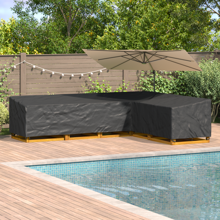 Möbelöverdrag Svart 355 x 275 x 80 cm 420D Oxford Tyg