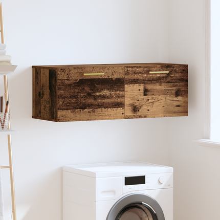 Väggskåp 100 x 36.5 x 35 cm Konstruerat trä Gammalt trä