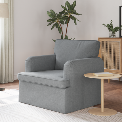 Soffa Ljusgrå 84 x 80 x 85 cm tyg