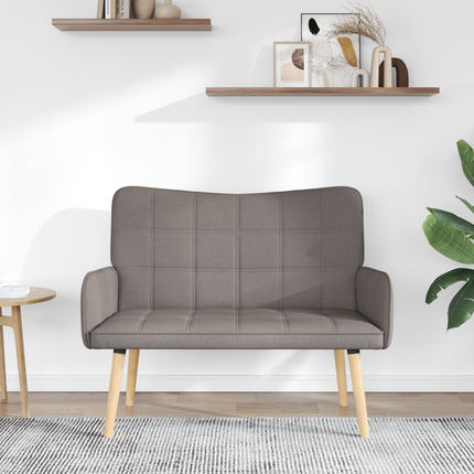 2-sits soffa Taupe 115 x 61 x 87 cm Tyg
