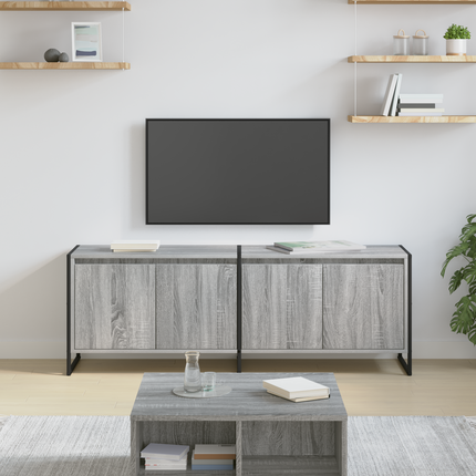 TV-skåp 140 x 36 x 49,5 cm Grå Sonoma Konstruerat trä