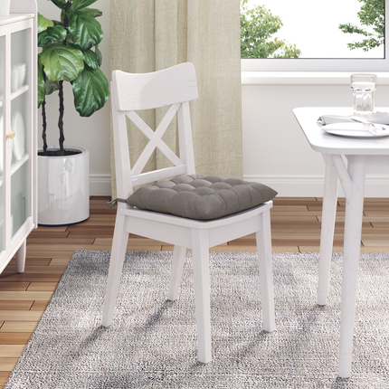 Sittkuddar 4 st Tyg Taupe 40 x 40 x 6 cm