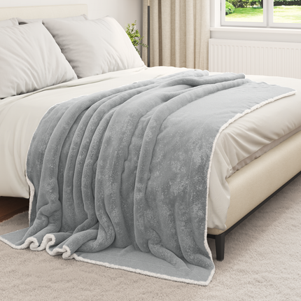 Kastfilt Grå 150 x 200 cm 1.64 Fleece