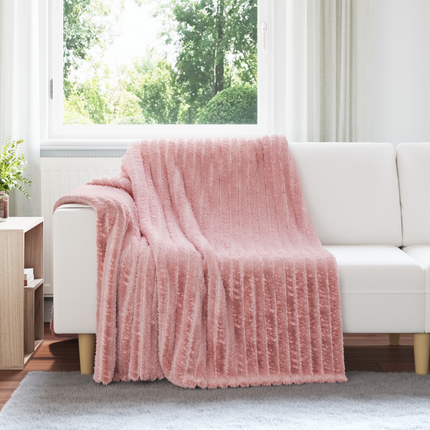 Kastfilt Rosa 200 x 150 cm Fleece