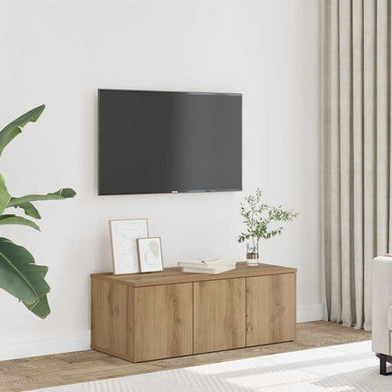 Tv-bänk artisan ek 80x34x30 cm konstruerat trä