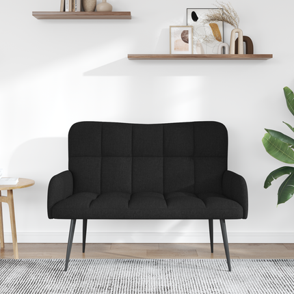 2-sits soffa Svart 115 x 61 x 87 cm Tyg