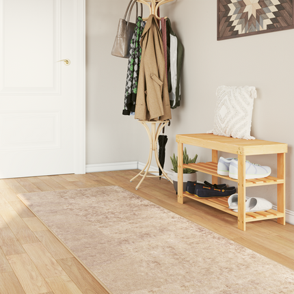 Mattlöpare MARSA Beige 80 x 400 cm Polyester och PVC