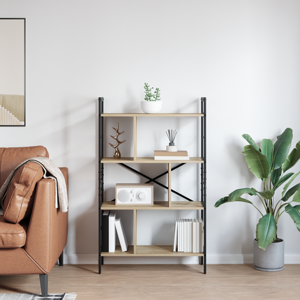 Hyllsystem 7 nivåer 75 x 30 x 123,5 cm Konstruerat trä
