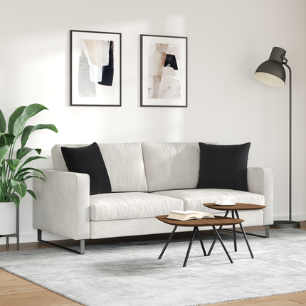 Sofakuddar 2 pcs Svart 45 x 45 cm Kordread tyg