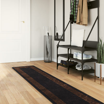 Mattlöpare MARSA Svart 50 x 350 cm Polyester och PVC