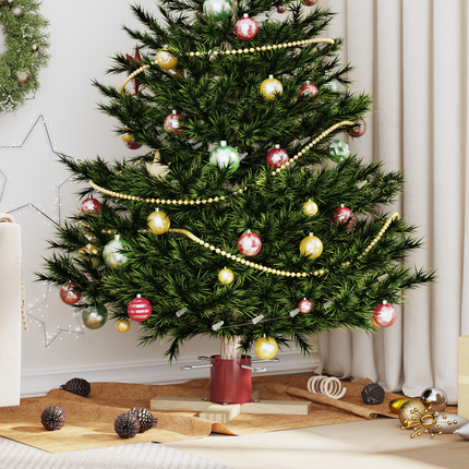 Julgranställ 1.73 Röd 50 x 50 x 16 cm Massiv furu