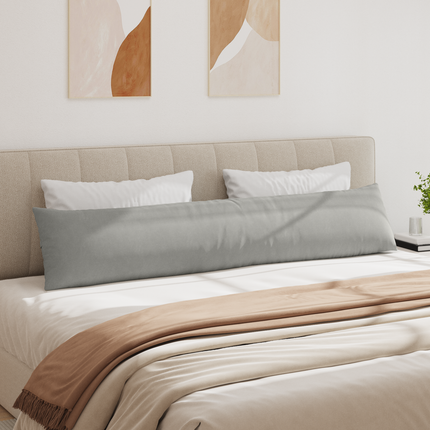 Sofakuddar 2 pcs Ljusgrå 200 x 40 cm tyg