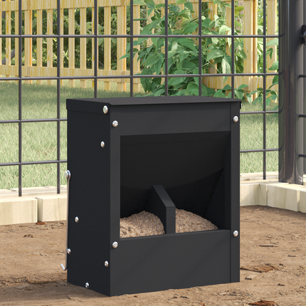 Kaninsmatare Svart 20 x 12,5 x 25 cm Kallvalsat Stål