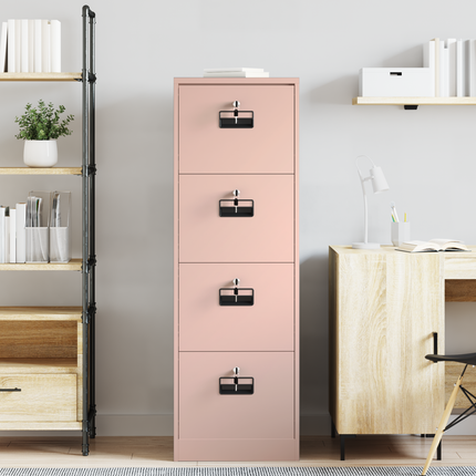 Arkivkåp med låda Rosa 44 x 50 x 106.5 cm Kallvalsat Stål