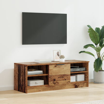 TV-skåp 102 x 35 x 36,5 cm Gammalt trä Konstruerat trä