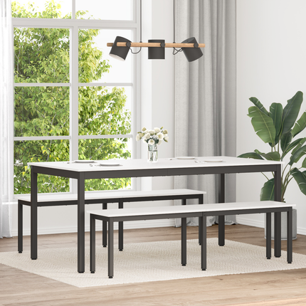 Matbord Vit 180 x 90 x 75 cm Massiv furu