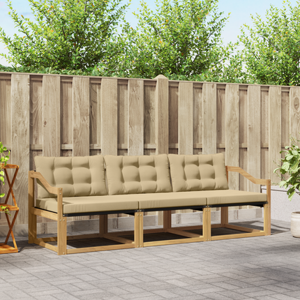Utomhussoffset 3 st Vit och Beige