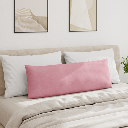 Sofakuddar 2 st Sammet Rosa 120 x 40 cm