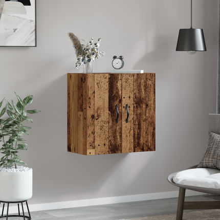 Väggmonterat skåp 60 x 31 x 60 cm Konstruerat trä Gammalt trä