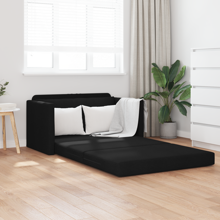 Soffsäng 110cm Svart tyg