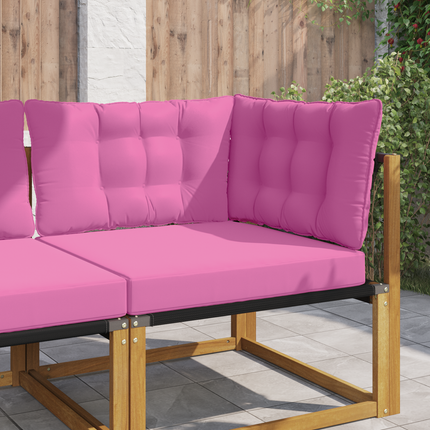 Utomhus Soffa Kudde Polyester Rosa 80 x 43 x 10 cm
