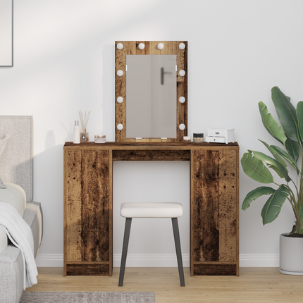 Smyckebord Brun 102 x 33 x 135 cm Konstruerat trä