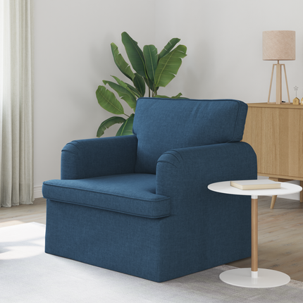 Soffa Blå 84 x 80 x 85 cm tyg