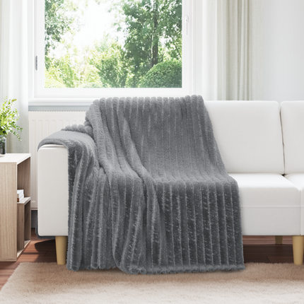 Filtar 6 st Mörkgrå 200 x 150 cm 4.75 Fleece