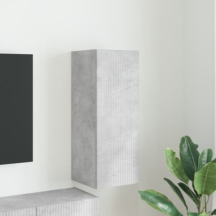 TV Vägghylla 30 x 31 x 80 cm Betong Konstruerat trä