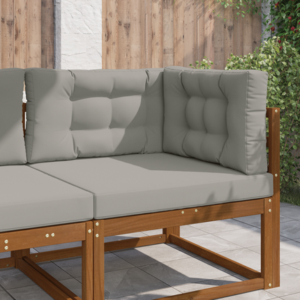 Utomhus Soffa Kudde Polyester Grå 80 x 80 x 8 cm