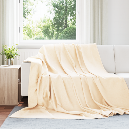 Kastfilt Kräm 240 x 220 cm Fleece