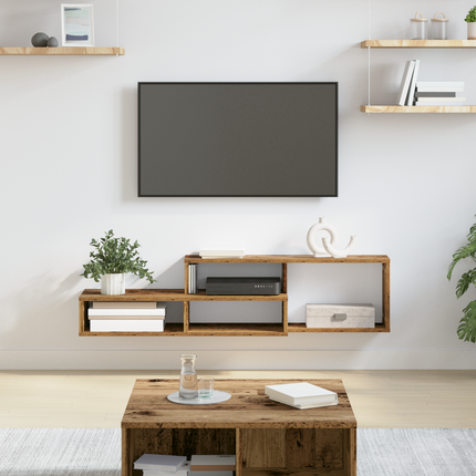 VäggTV-stativ 120x25x28,5cm Konstruerat trä