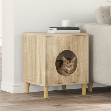 Katt hus Sonoma 42,5 x 40 x 53 cm Konstruerat trä