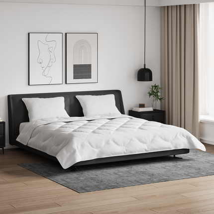 Duntäcke med kudde 3 st Vit Mikrofiber