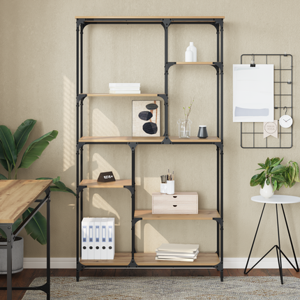 Hyllsystem 5 nivåer 99 x 35,5 x 176 cm Konstruerat trä