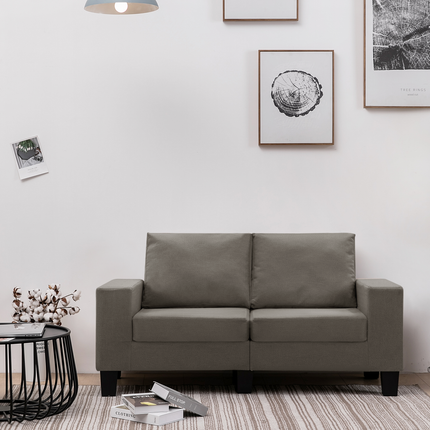 Soffa Taupe 2-sitsiga tyg