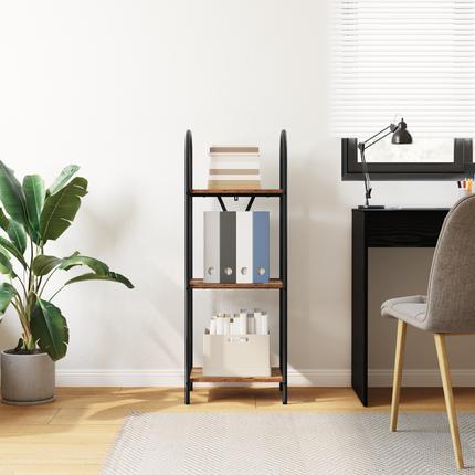 Hyllsystem 3 nivåer 40 x 30 x 109 cm Konstruerat trä