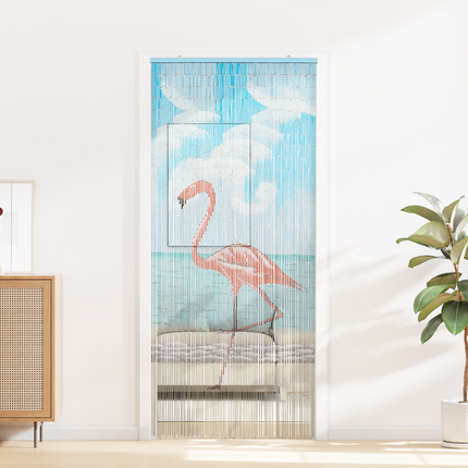 Insektsdörrgardin flerfärgad 200 x 90 cm Bambu