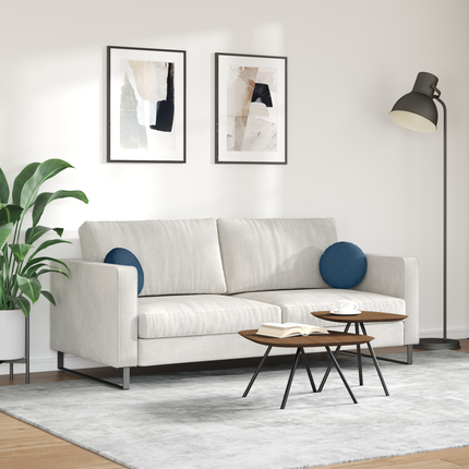 Sittkuddar 2 st tyg Blå Ø30 x 13 cm