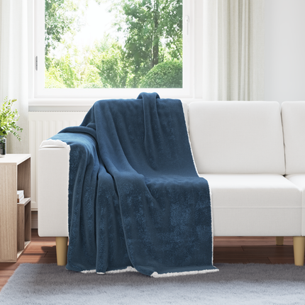 Kastfilt Mörkblå 130 x 150 cm 1 Fleece