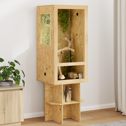 Terrarium Brun 50 x 50 x 150 cm OSB