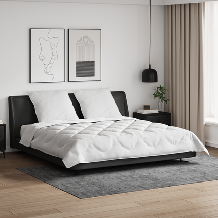 All-säsong Duvet med kudde 3 st Vit Mikrofiber