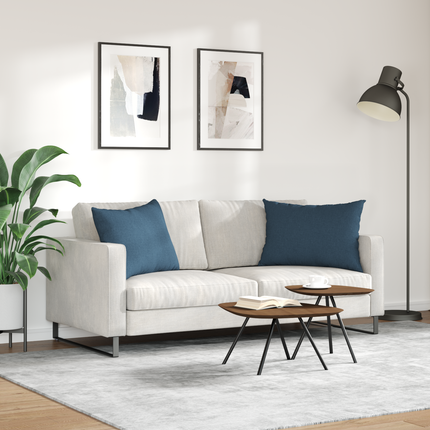 Sofakuddar 2 st tyg Blå 70 x 50 cm