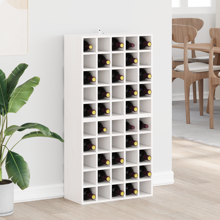 Vinställ 2 st Vit 56 x 25 x 56 cm Massiv furu