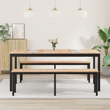 Matbord Naturfärg 180 x 90 x 75 cm Massiv furu