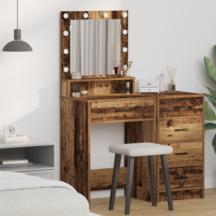 Smyckebord Gammalt trä 50 x 41 x 135 cm Konstruerat trä