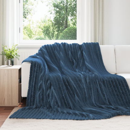 Filtar 6 st Mörkblå 270 x 240 cm 9.21 Fleece