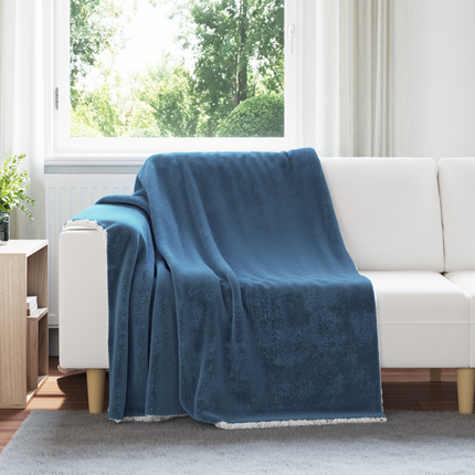 Kastfilt Mörkblå 150 x 200 cm 1.64 Fleece