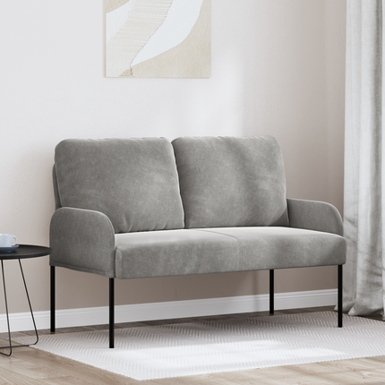 Soffor med kudde 110cm Ljusgrå Plywood